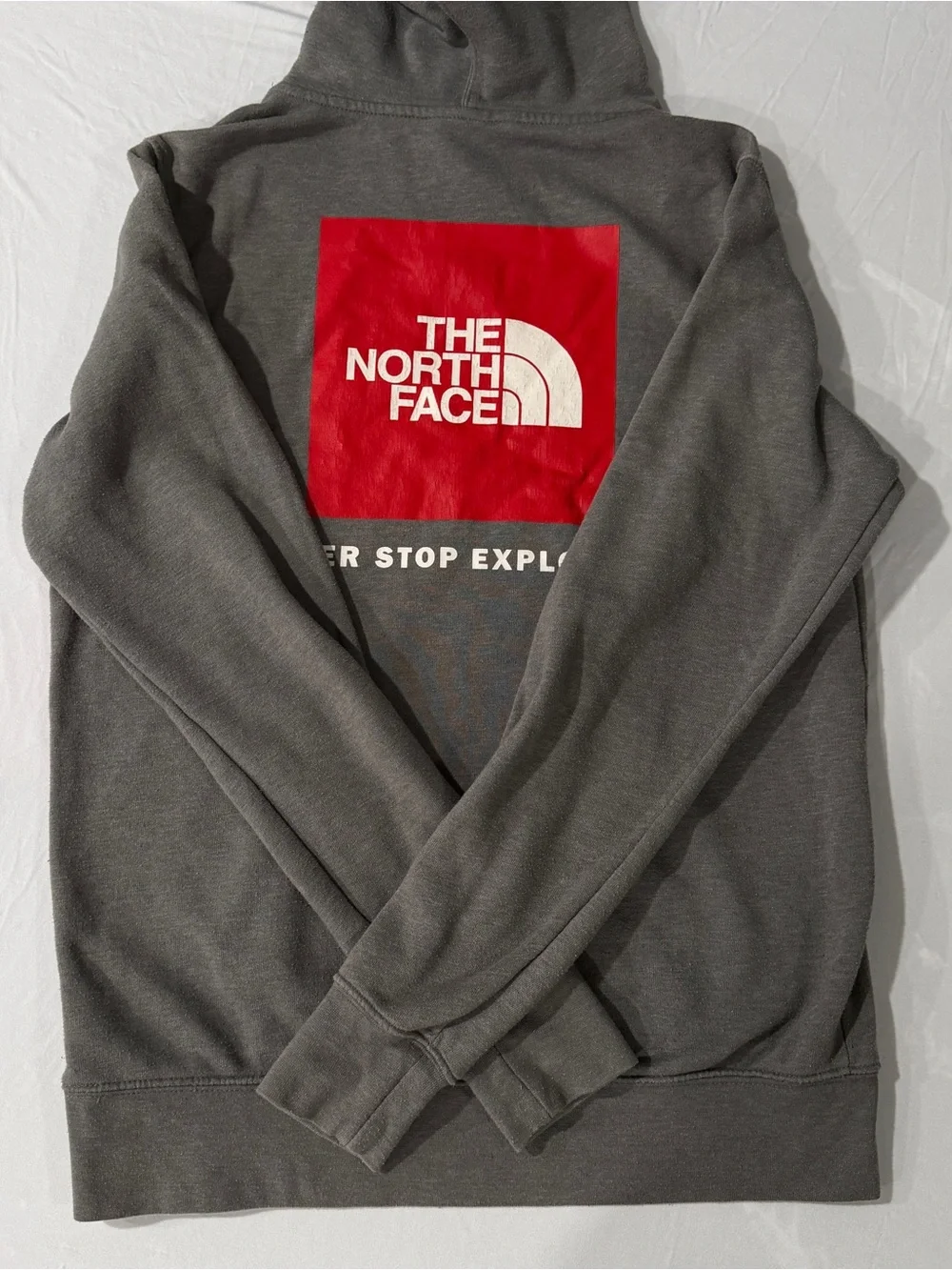 The North Face Men's Dark Gray Crewneck Hoodie Pullover
